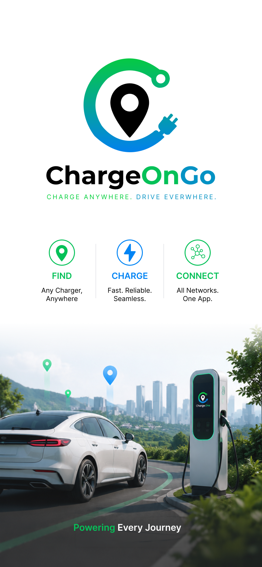 ChargeOne app screen